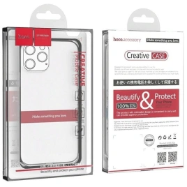 Силиконовый чехол Hoco для iPhone 15 Pro Transparent