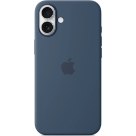 Чехол Apple Silicone Case with MagSafe для iPhone 16 Plus Denim
