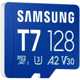 Карта памяти Samsung Micro SecureDigital 128Gb SDXC Samsung T7 class10 UHS-I U3 (MB-MB128T)