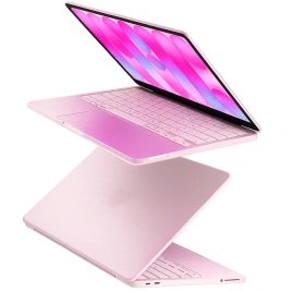 Чехол-накладка Gurdini Transparent Ultra Slim Case для Macbook Neo 13 Pink