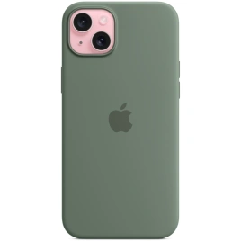 Силиконовый чехол Apple MagSafe для iPhone 15 Plus Cypress