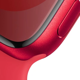 Смарт-часы Apple Watch Series 9 45mm (PRODUCT) RED Aluminum Case with Red Sport Band S/M (MRXJ3)