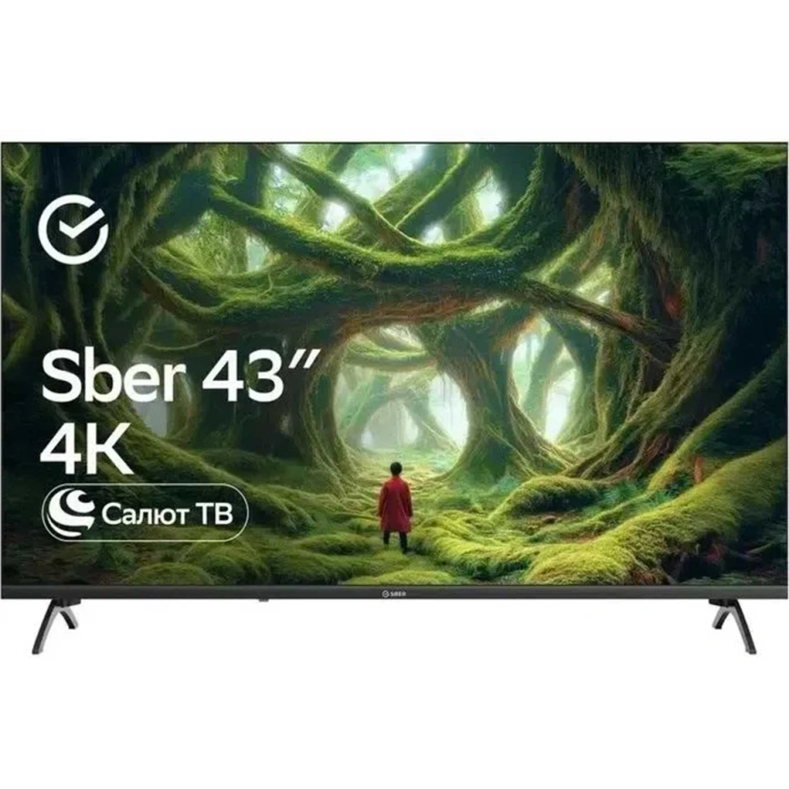 Телевизор Sber 43" LED 4K UHD Салют ТВ (SDX-43U5500DBA) фото 1