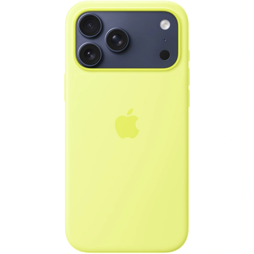 Чехол Apple Silicone Case with MagSafe для iPhone 17 Pro Max Neon Yellow фото 3