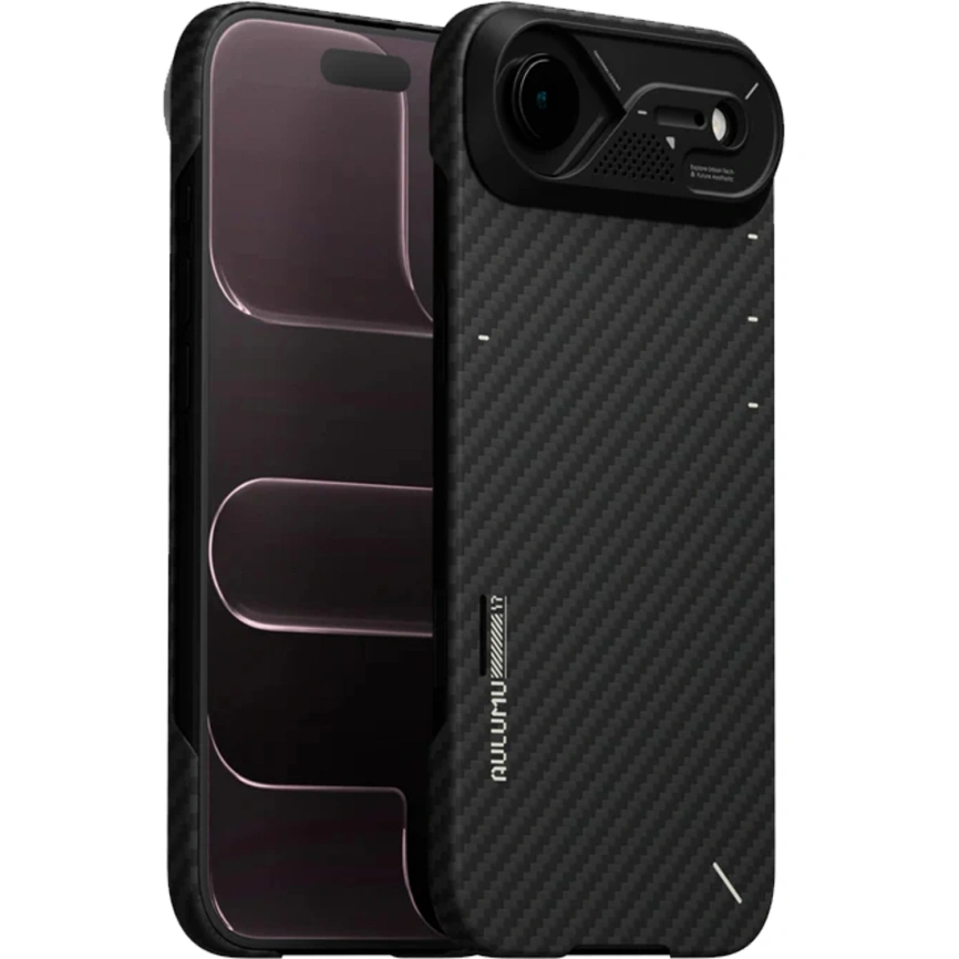 Чехол Aulumu A17 Aramid Fiber Case with MagSafe для iPhone Air Black фото 1