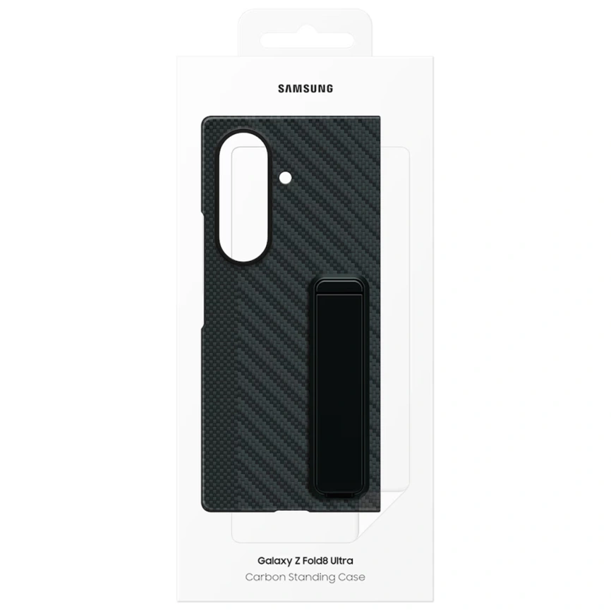 Чехол Samsung Carbon StanDing Case для Galaxy Z Fold8 Ultra Black фото 7