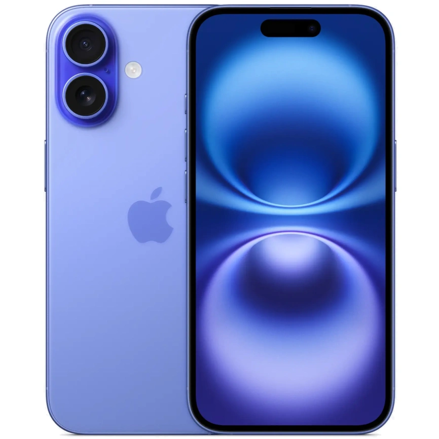 Смартфон Apple iPhone 16 128Gb nano Sim + eSim Ultramarine фото 1