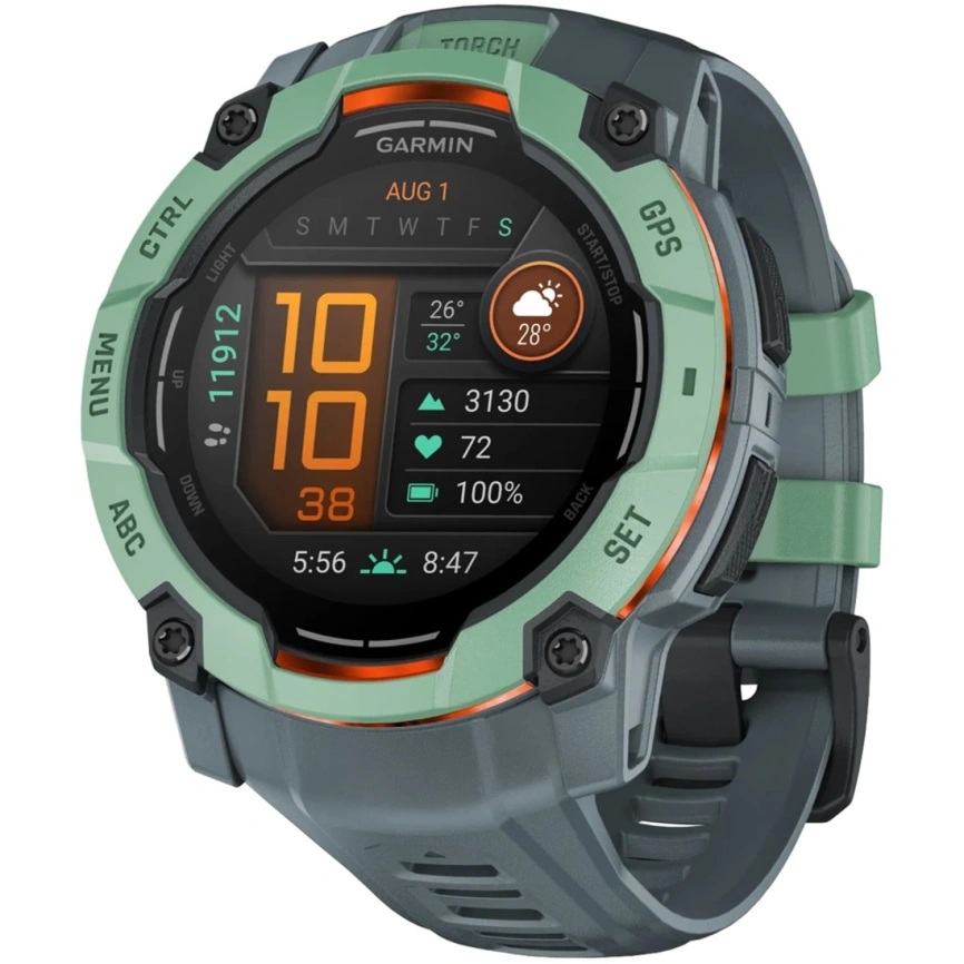 Смарт-часы Garmin Instinct 3 50mm Amoled Neo Tropic with Twilight Band (010-03020-01) фото 1
