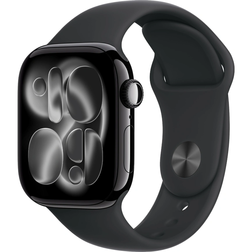 Смарт-часы Apple Watch Series 11 42mm Jet Black Aluminium Case with Black Sport Band S/M фото 1