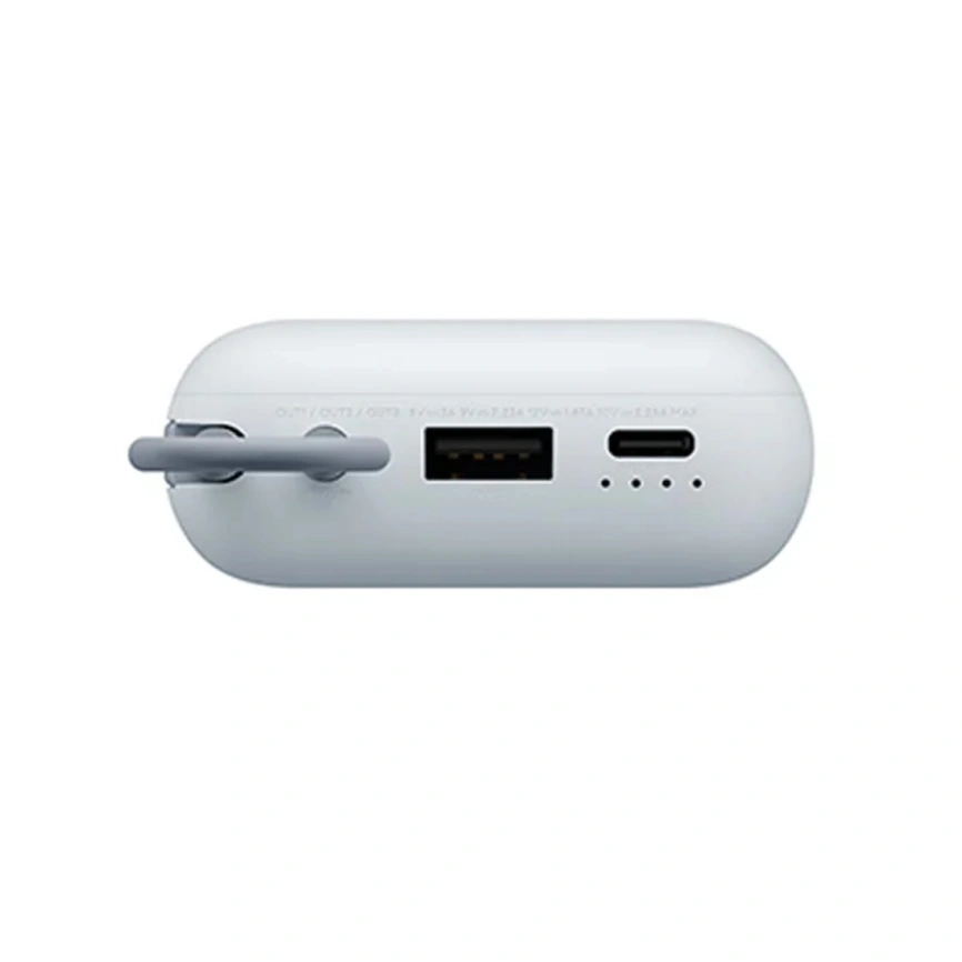 Внешний аккумулятор Xiaomi Power Bank 10000mAh (Integrated Cable) Ice Blue фото 2