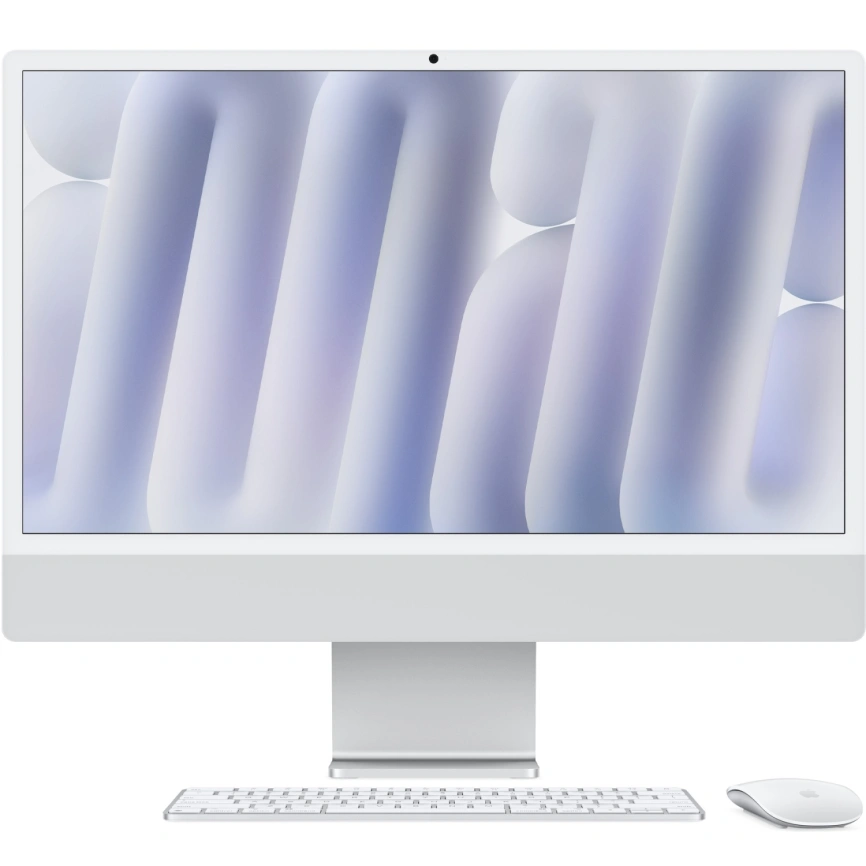Моноблок Apple iMac (2024) 24 Retina 4.5K M4 8C CPU, 8C GPU/16GB/256Gb (MWUC3) Silver фото 1