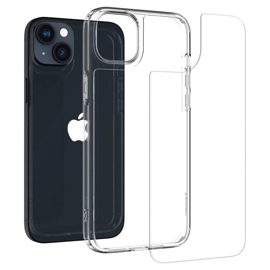 Чехол Spigen Quartz Hybrid для iPhone 14 (ACS05052 ) Crystal Clear фото 8
