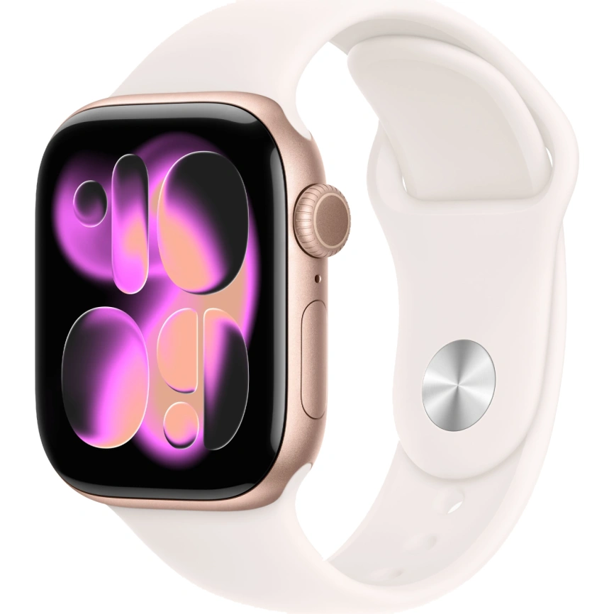 Смарт-часы Apple Watch Series 11 46mm Rose Gold Aluminium Case with Light Blush Sport Band S/M фото 1