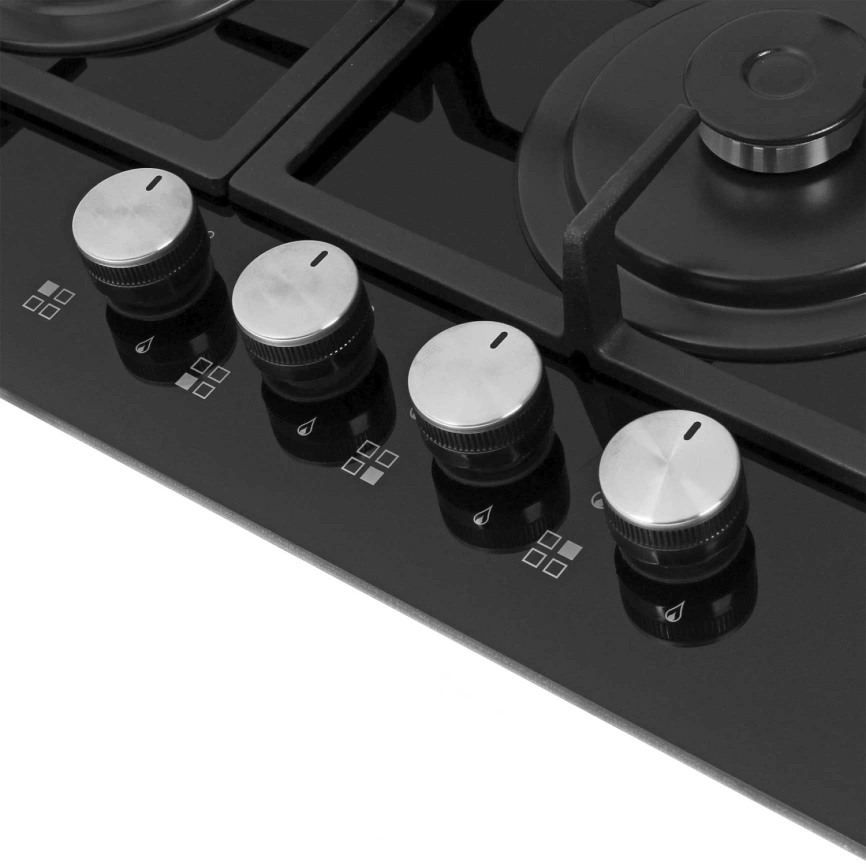 Газовая варочная панель Korting HGG 6722 CTN Black фото 3