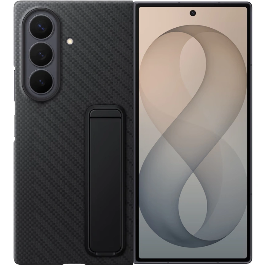 Чехол Samsung Carbon StanDing Case для Galaxy Z Fold8 Ultra Black фото 3