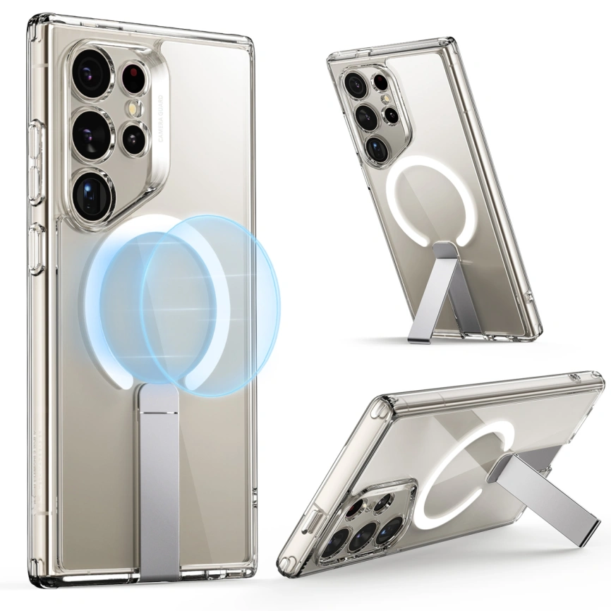 Чехол ESR Flickstand Boost Halolock для Galaxy S24 Ultra (4894240189887) Crystal фото 2