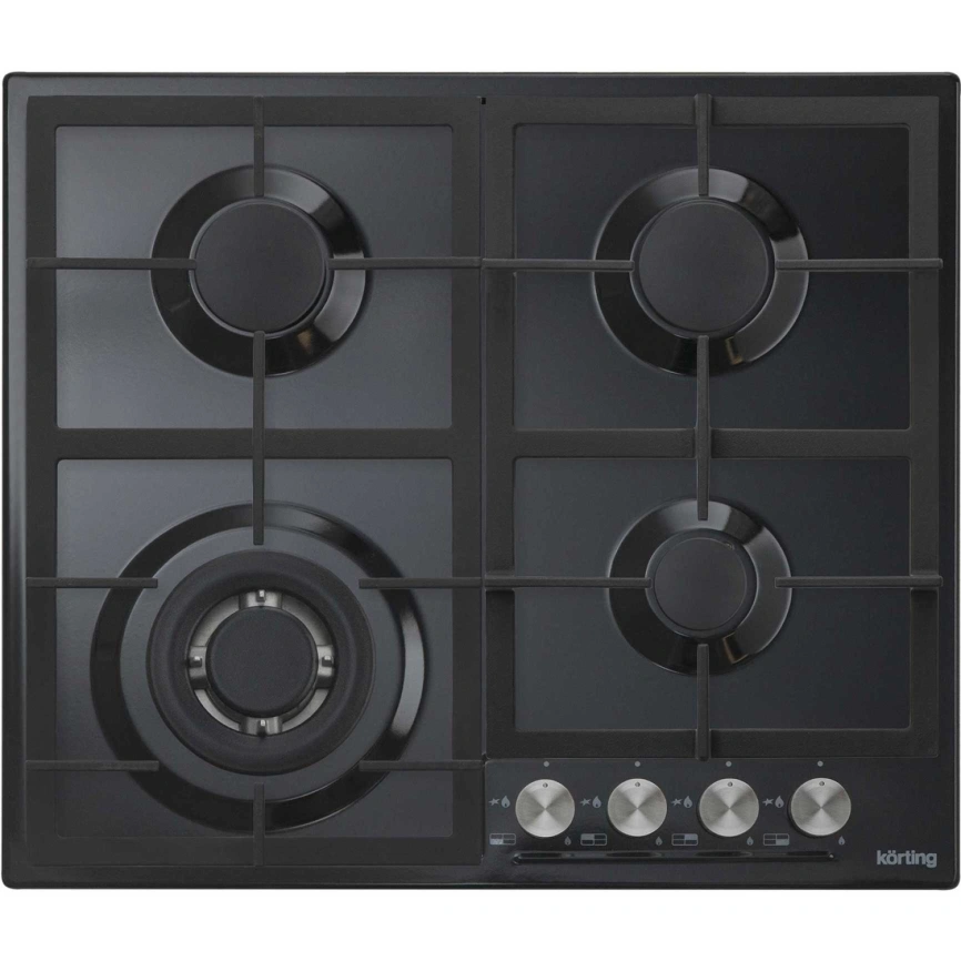 Газовая варочная панель Korting HG 665 CTN Black фото 1