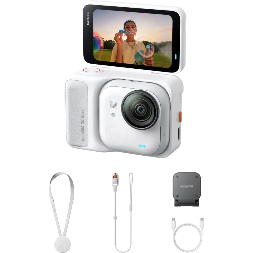 Экшн-камера Insta360 GO Ultra Standard Bundle White фото 6