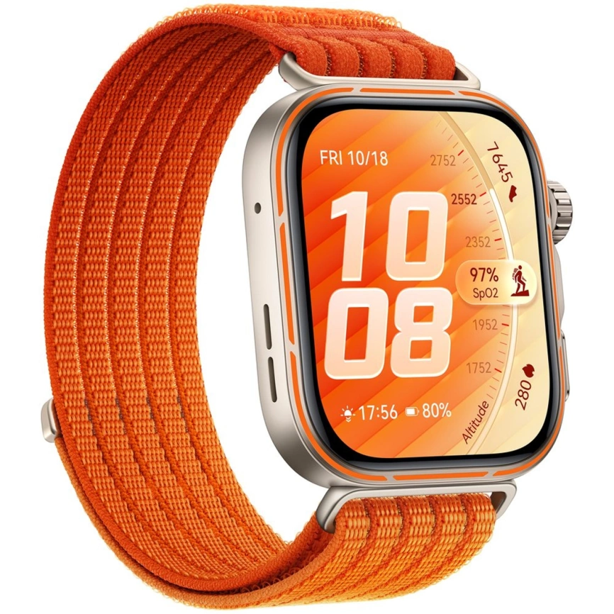 Смарт-часы Huawei Watch Fit 5 Pro Gradient Orange Nylon Strap/Orange (55020HTX) фото 5