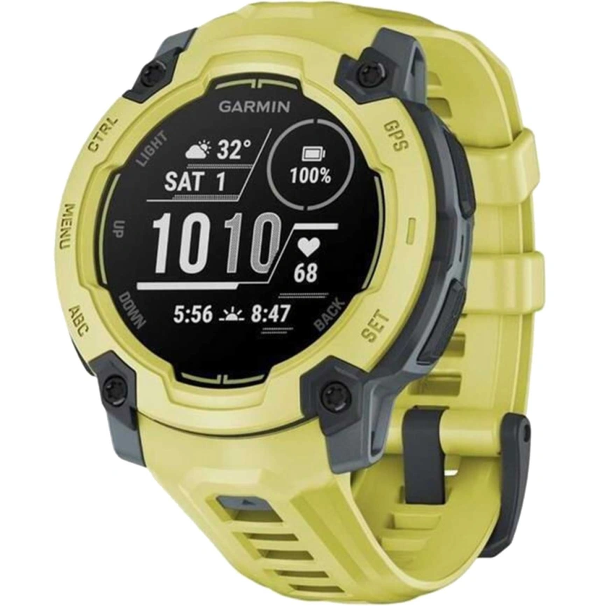 Смарт-часы Garmin Instinct E 45mm Electric Lime with Electric Lime Band (010-02933-01) фото 1