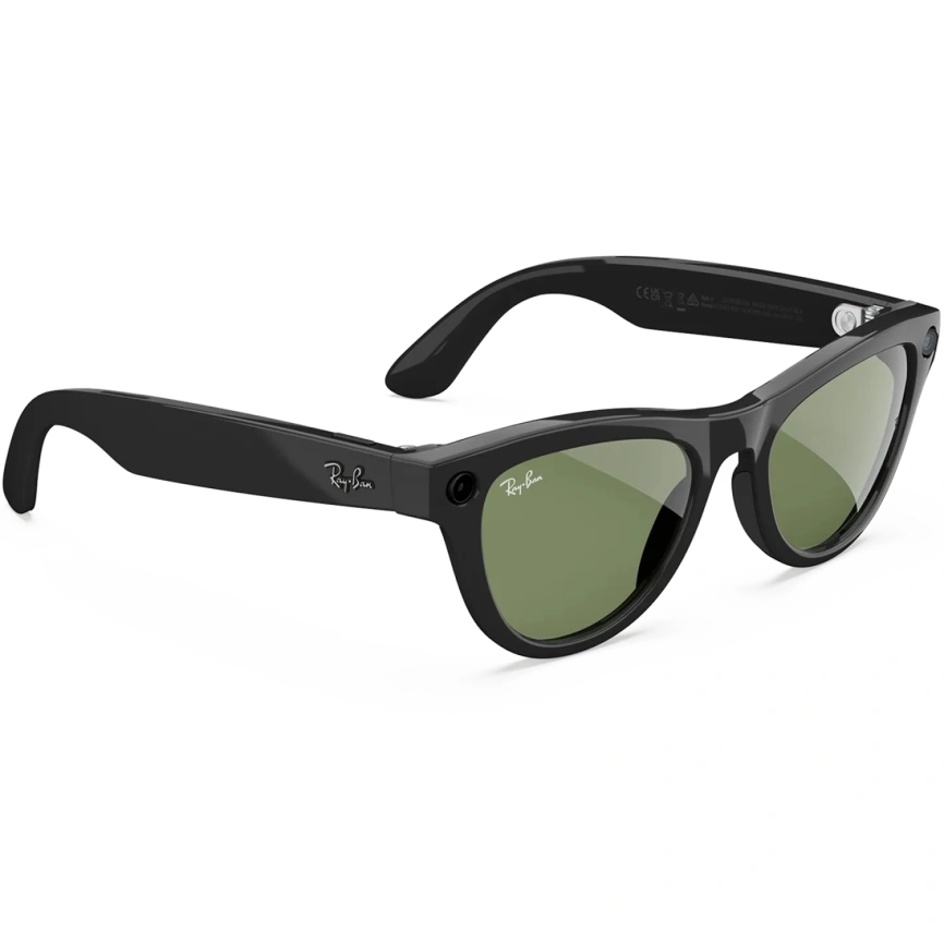 Умные очки Ray-Ban Skyler (Gen 2) Shiny Black (RW4014) M Green фото 3