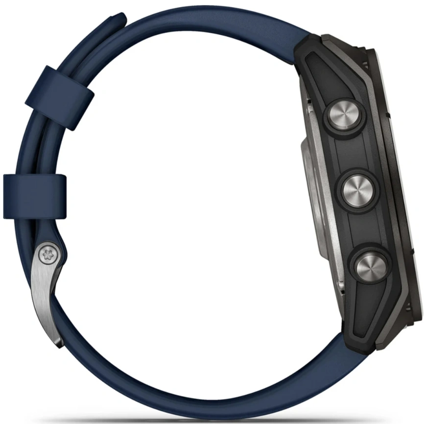 Спортивные часы Garmin Quatix 8 51mm (010-02905-91) Amoled Sapphire Titanium Grey with Blue Band фото 4
