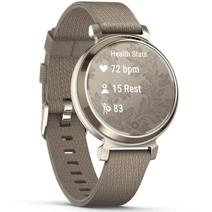 Смарт-часы Garmin Lily 2 Classic (010-02839-14) Classic Cream Gold/Coffee Nylon Band фото 4