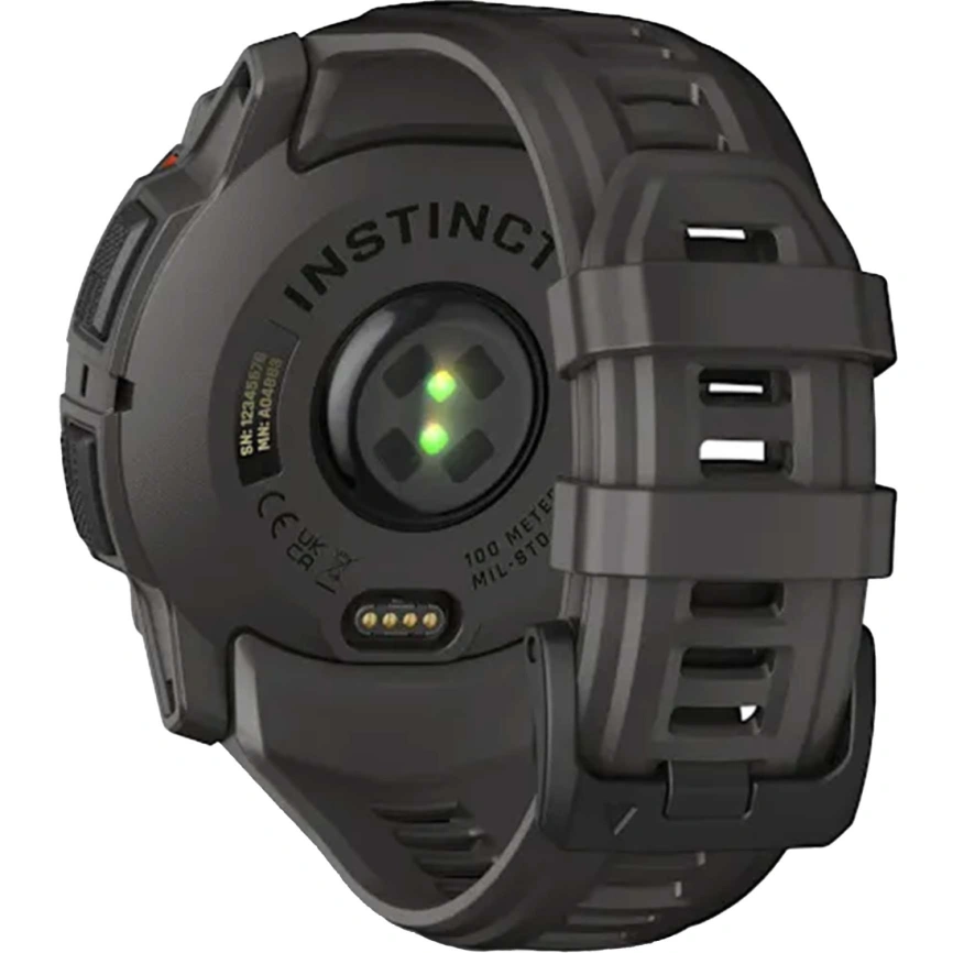 Смарт-часы Garmin Instinct 3 50mm Solar Black with Charcoal Band (010-02935-00) фото 4