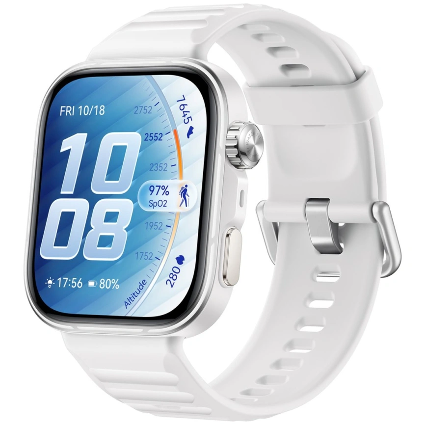 Смарт-часы Huawei Watch Fit 5 Pro White Fluoroelastomer Strap/White (55020HTY) фото 1