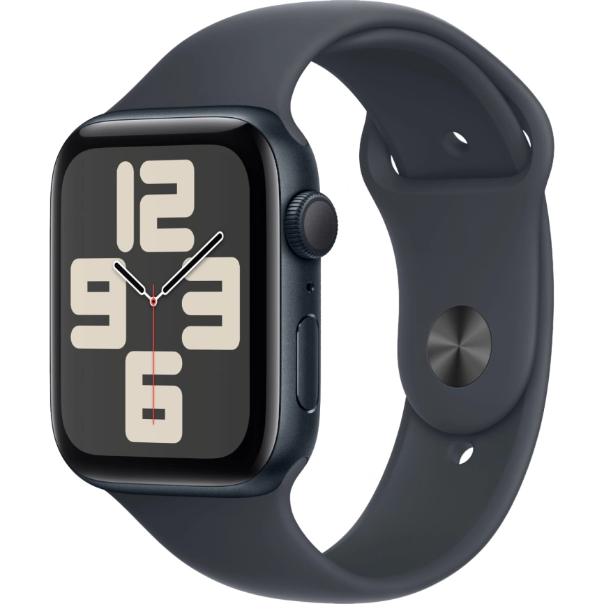 Смарт-часы Apple Watch SE (2024) 40mm Midnight Aluminium Case with Midnight Sport Band S/M (MXE73) фото 1