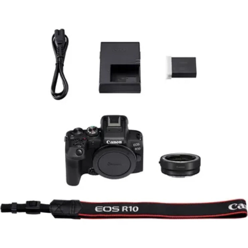 Фотоаппарат Canon EOS R10 Body + Mount Adapter EF-EOS R Black фото 8