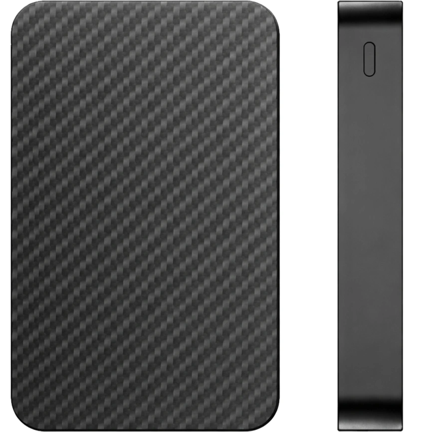 Внешний аккумулятор Gurdini Kevlar Power 20W with MagSafe 10000 mAh Black фото 2