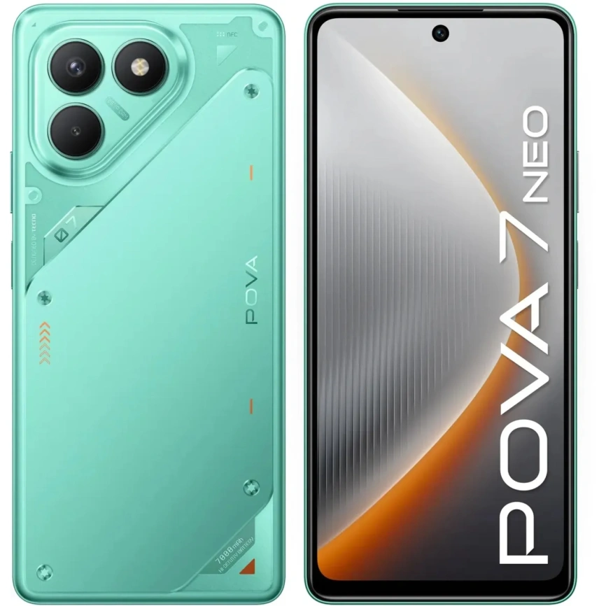 Смартфон Tecno Pova 7 Neo 8/256Gb Neon Cyan фото 5
