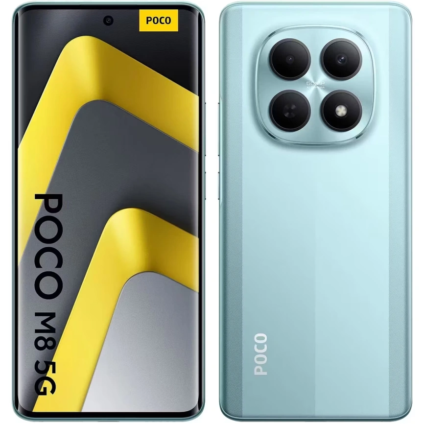 Смартфон Xiaomi Poco M8 5G 8/512Gb Green EAC фото 1