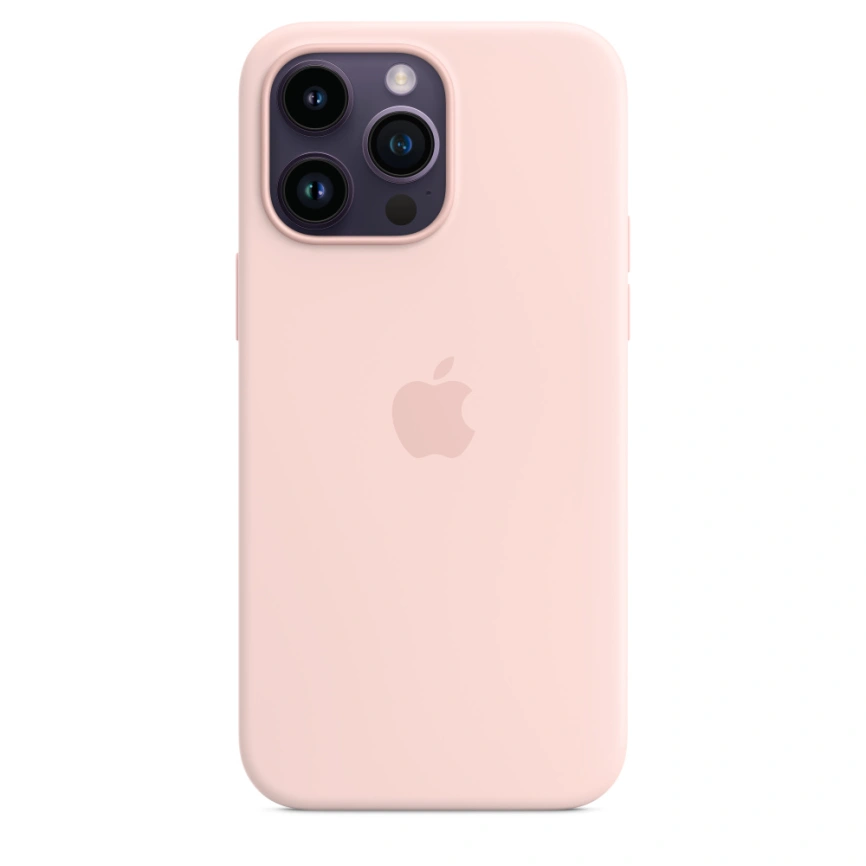 Силиконовый чехол Apple MagSafe для iPhone 14 Pro Max Chalk Pink фото 2