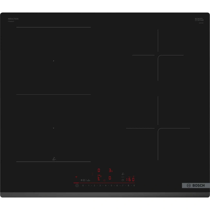 Индукционная варочная панель Bosch Serie 6 PVS63KHC1E Black фото 1