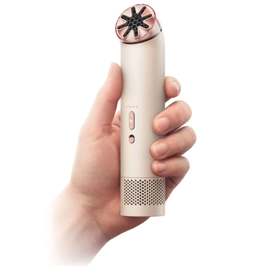 Портативный вентилятор Dyson HushJet Mini Cool Stone/Blush фото 4