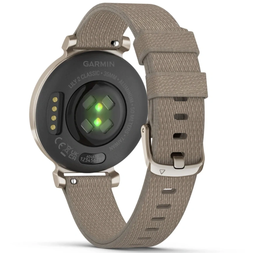 Смарт-часы Garmin Lily 2 Classic (010-02839-14) Classic Cream Gold/Coffee Nylon Band фото 2